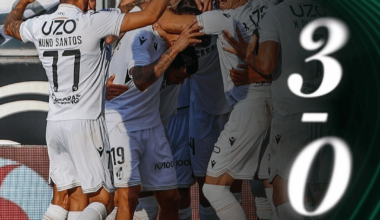 Vitória SC vence a 1° mão frente ao Zrinjski Mostar por 3-0