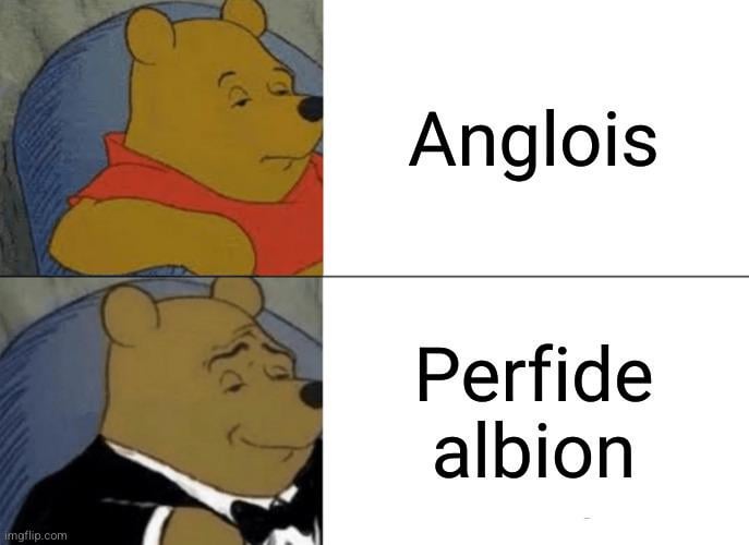 Aujourd'hui ma maman a dit "perfide albion" et je suis très fier d'elle; merci d'être venu à mon TED Parler