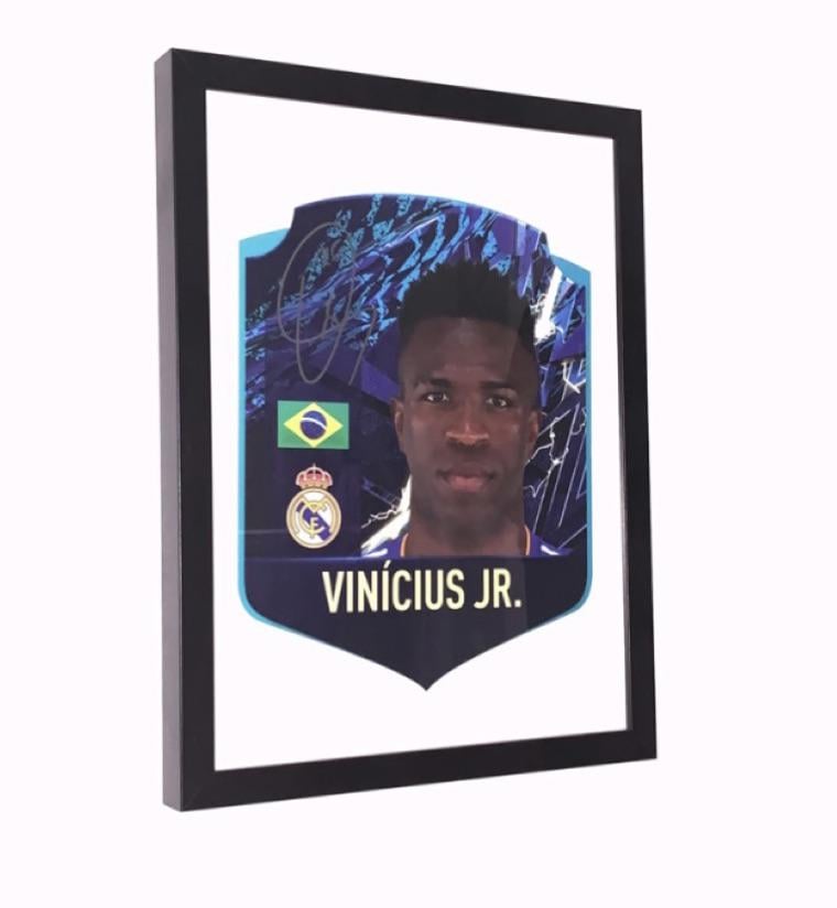 My signed Vini Jr FUT Card I received from Real Madrid two seasons ago!