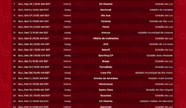Customize and download the Primeira Liga 2024/25 schedule poster - soccer-fixtures.com