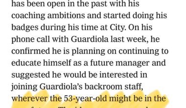 Gundo’s interest in joining Pep’s coaching team