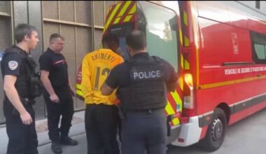 Travis Scott got arrested yesterday in Paris. Funny enough he was  wearing a 04/05 (Calciopoli year)Juventus Antonio Chimenti jersey.