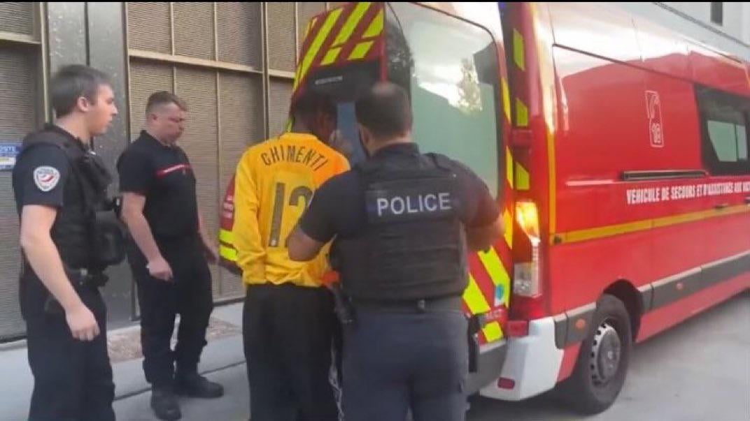 Travis Scott got arrested yesterday in Paris. Funny enough he was  wearing a 04/05 (Calciopoli year)Juventus Antonio Chimenti jersey.