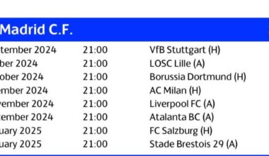 Our CL Schedule and dates
