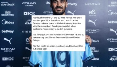 Gundogan reveals reason for choosing number 19