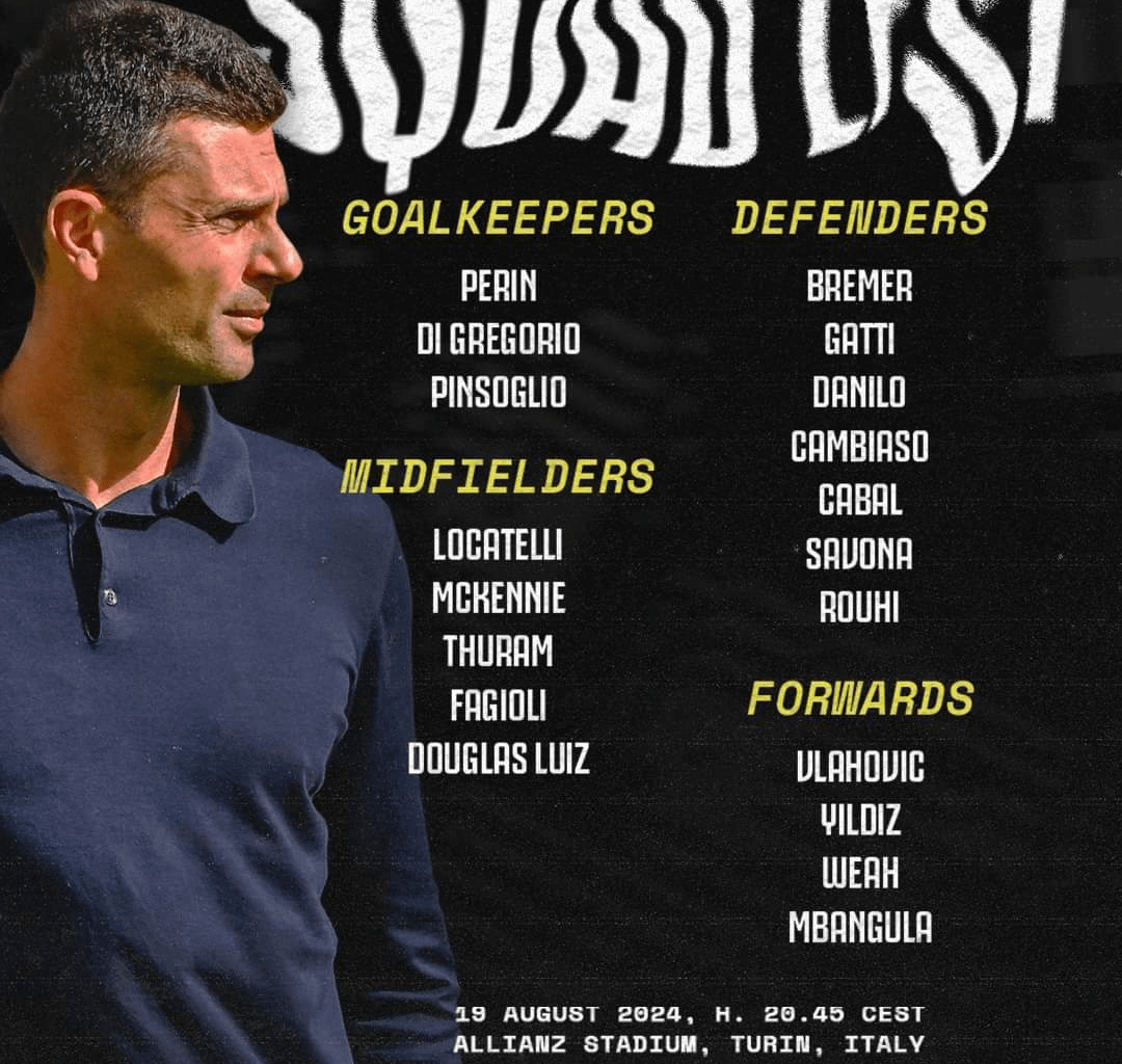 Squad List vs. Como
