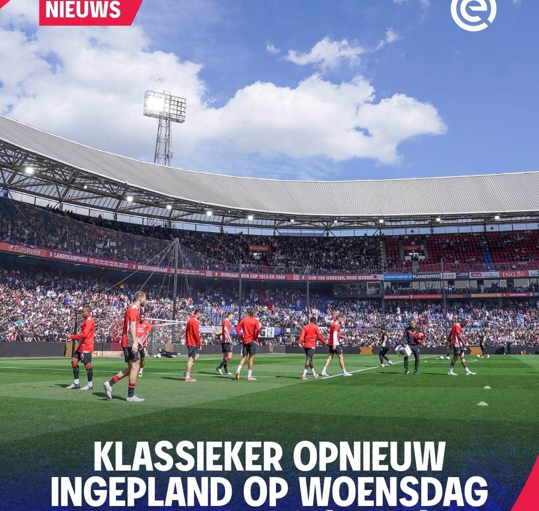 Feyenoord - Ajax verplaatst naar woensdag 30 oktober 18:00