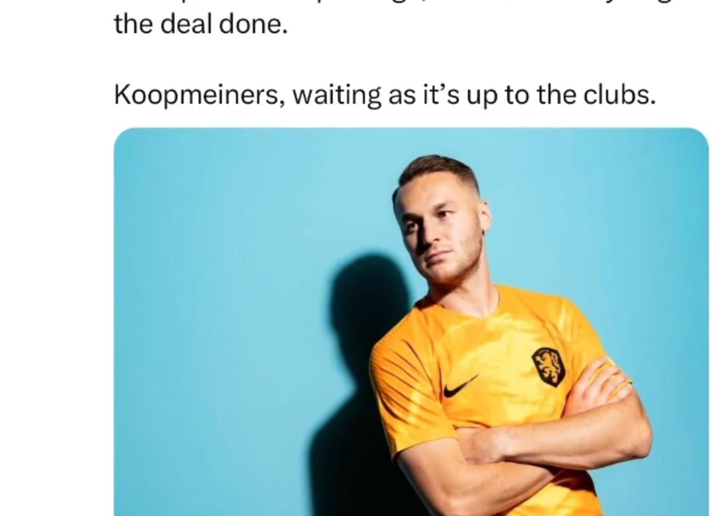 Latest on Koopmeiners