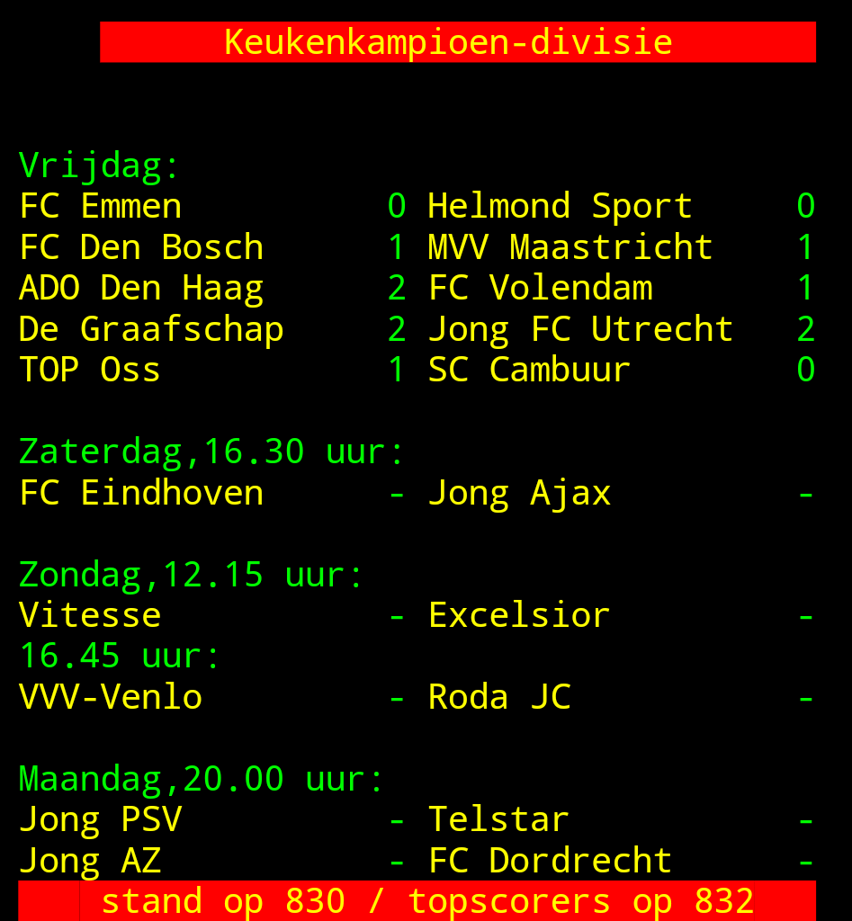 KKD vrijdag 23/8