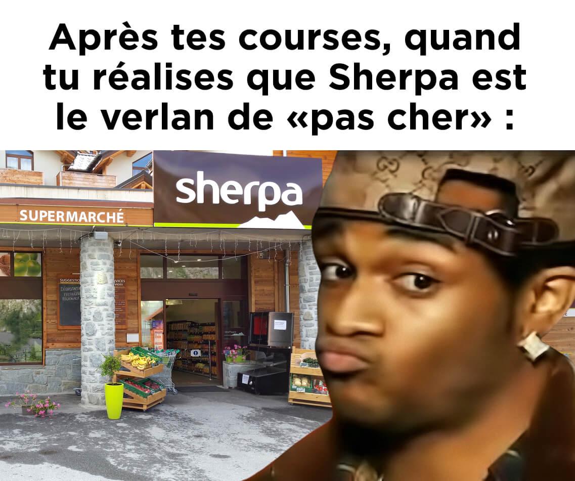 (Obligé de descendre) 🎶 dans la vallée, oh oh, pour faire ses courses à prix éco 🎶