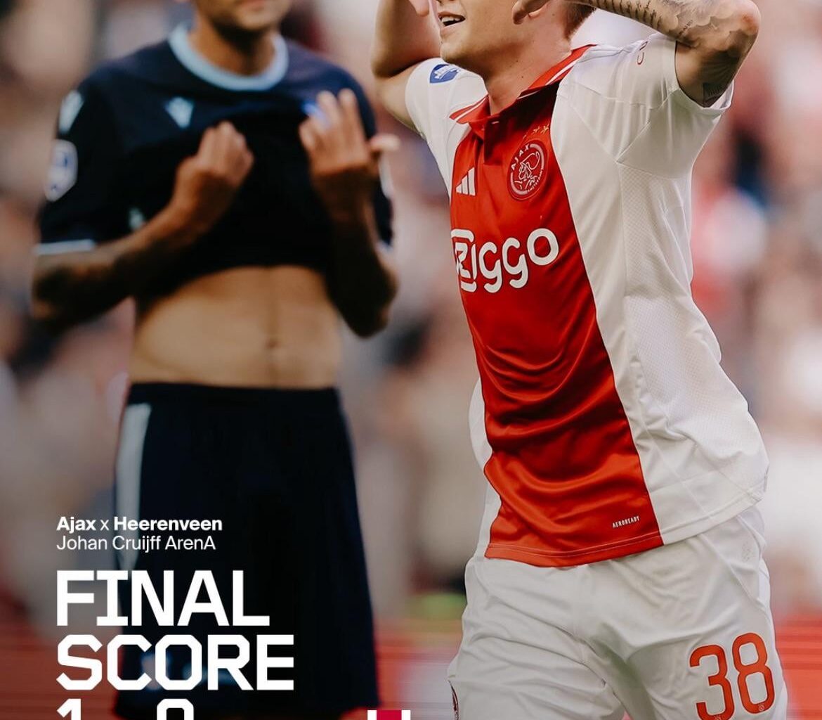 Ajax begint seizoen met winst op Heerenveen na moeizame start