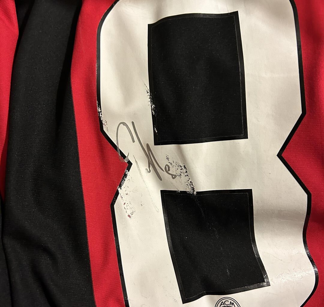 Milan Adidas Jersey Vinyl Lettering Damage