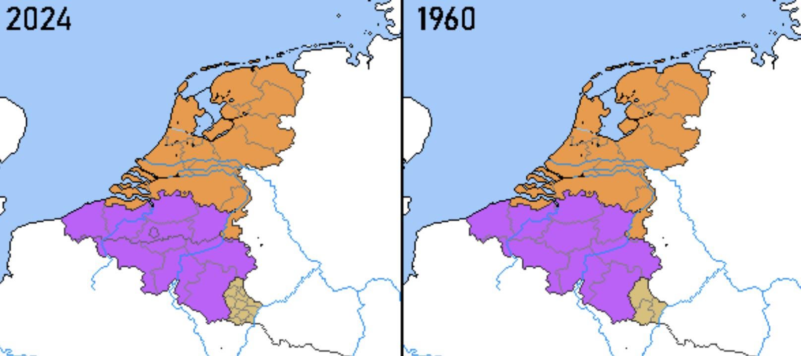 While the Dutch are creating more land the Belgians are creating more bureaucracy.