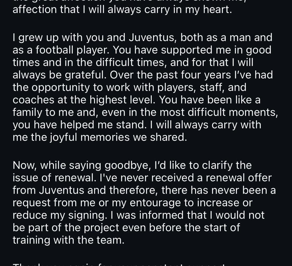 Chiesa Farewell Post