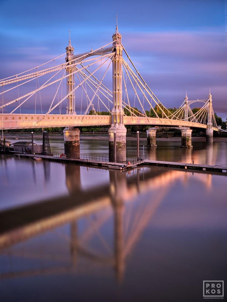 Albert Bridge at Dusk - Four Minute Exposure