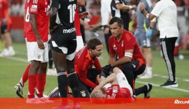 Benfica com 8 lesionados: lista tem Trubin, António Silva e Tomás Araújo