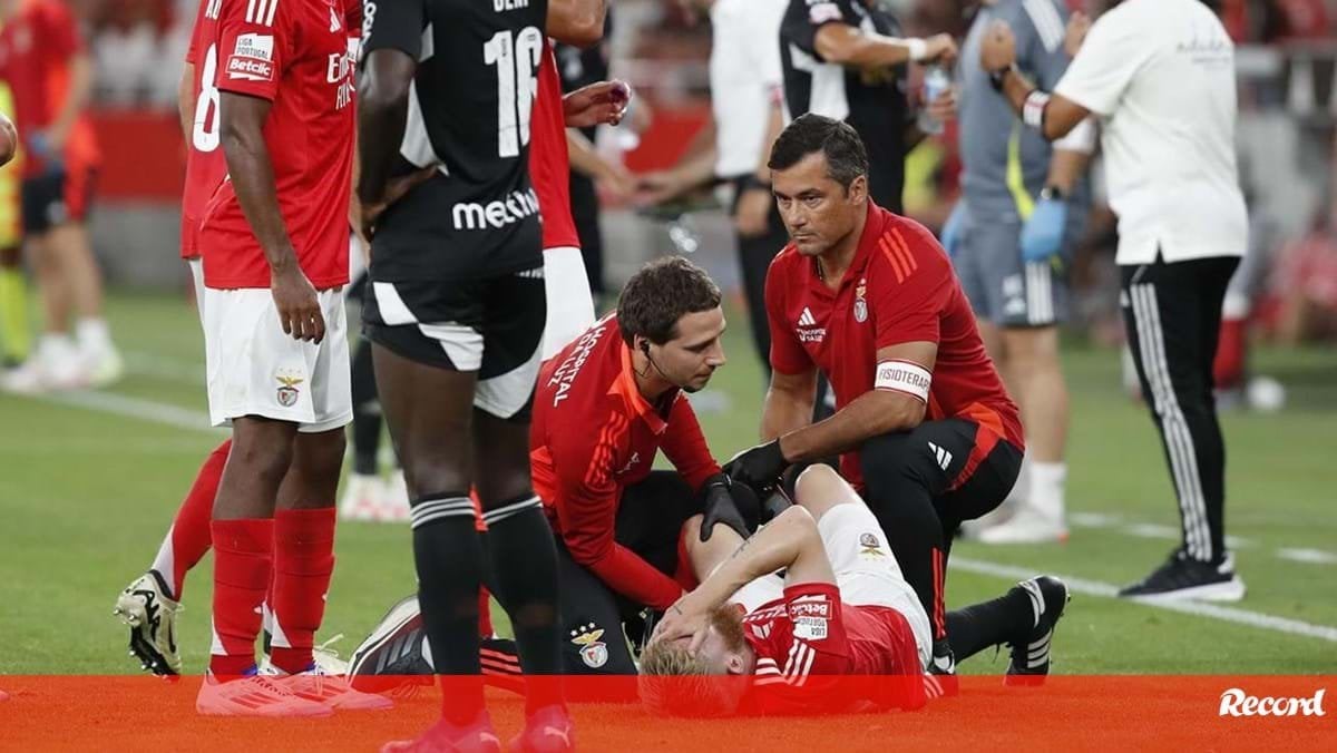 Benfica com 8 lesionados: lista tem Trubin, António Silva e Tomás Araújo