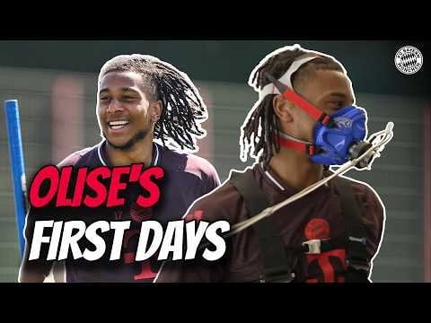 Olise's first day at Bayern