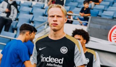 Eintracht-Neuzugang Oscar Højlund hat im Mannschaftstraining einen Mittelfußbruch erlitten