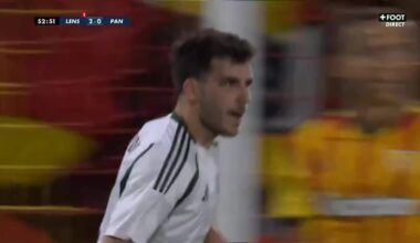 Golaço de Ioannidis (suposto alvo do Sporting) frente ao Lens na Liga Conferência