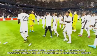 Rodrygo slaps Rudiger who then slaps Mbappe