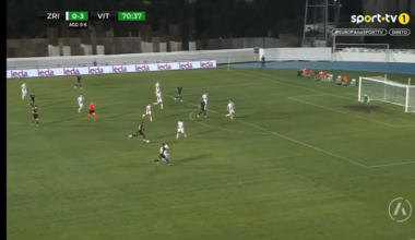 Golaço de Gustavo (Vitória SC) vs Zrinjski (4-0)