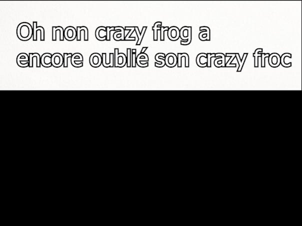 Non pas le crazy froc