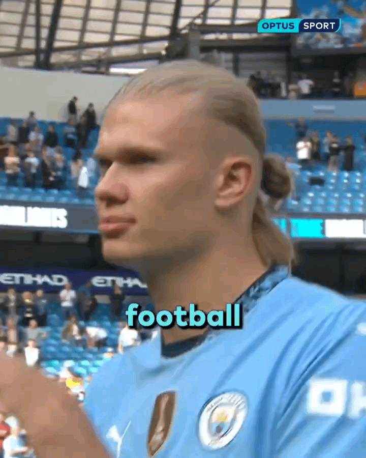 Erling Haaland on the reporter's friend not triple-captain him before yesterday's City-Ipswich game (scored a hat-trick): "That's sad for him and I don't care"