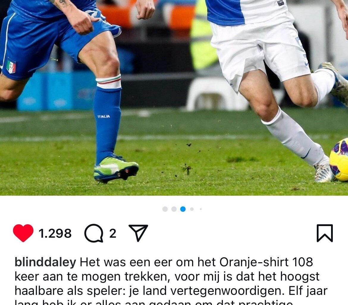 Daley Blind neemt afscheid als international