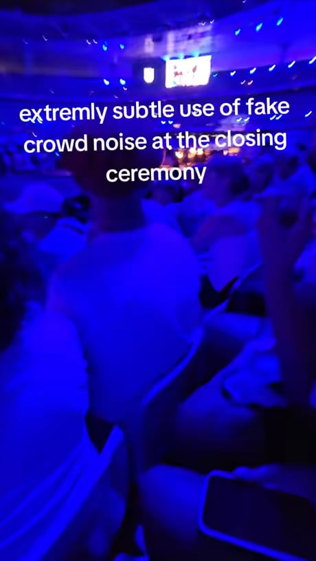 Fake crowd noises at Billie concert in Olympics