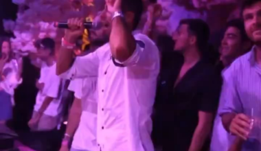 Rodri on vacation bringing the house down