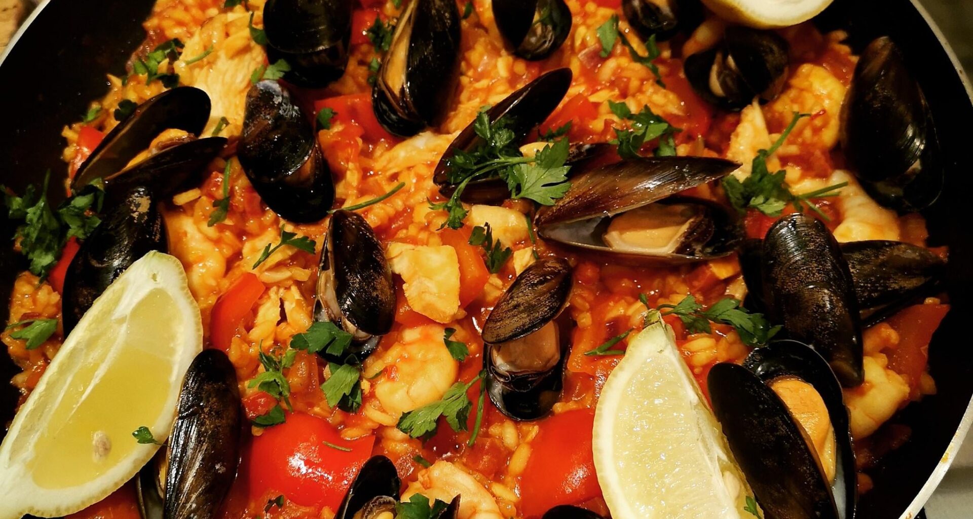 Seafood and Chicken Paella homemade