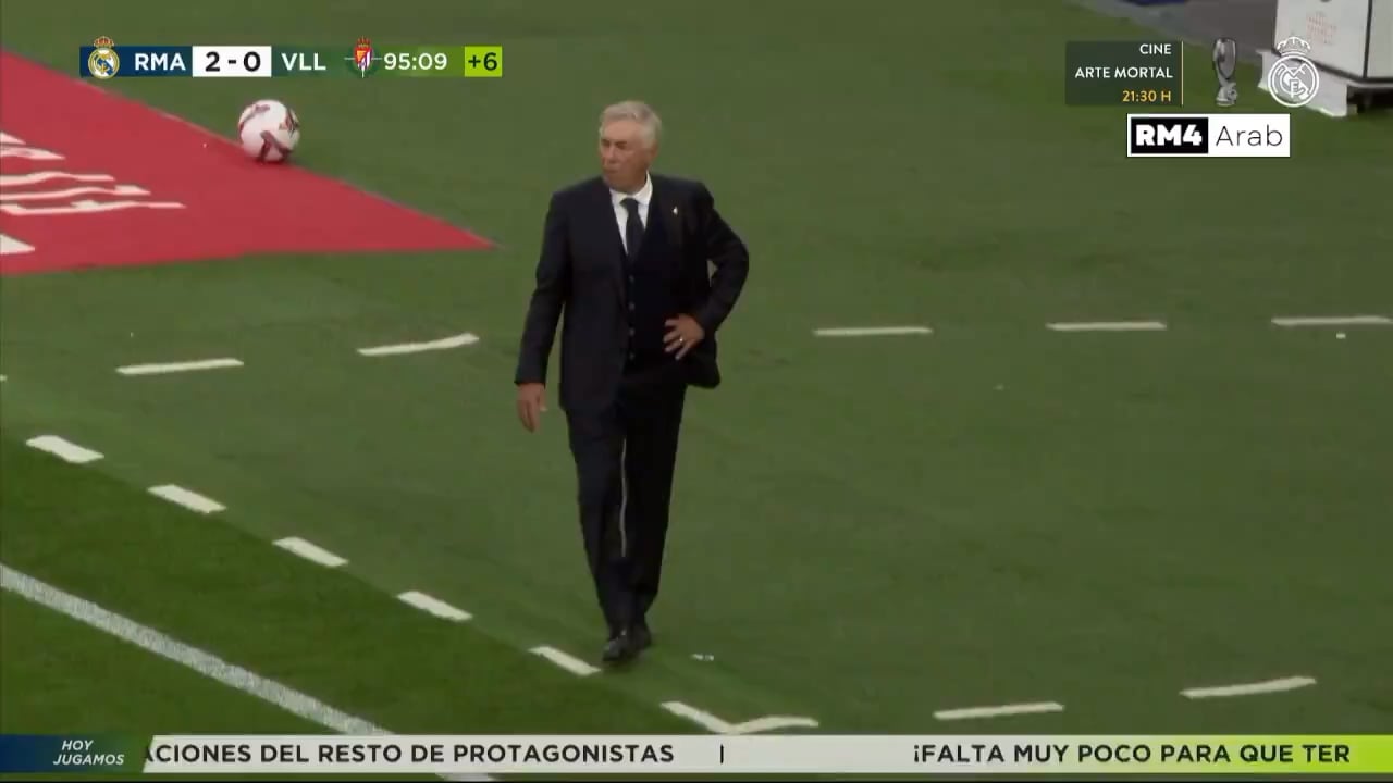 Ancelotti Bellingham Alaba and Camavinga reaction to Endrick goal