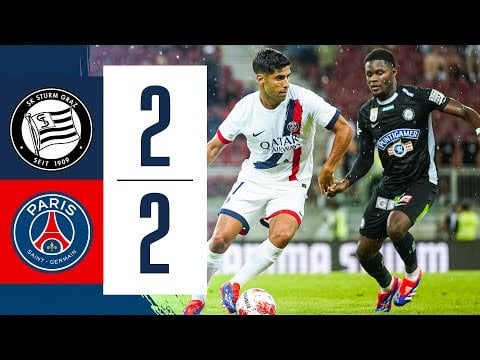 PSG vs Sturm Graz Highlights