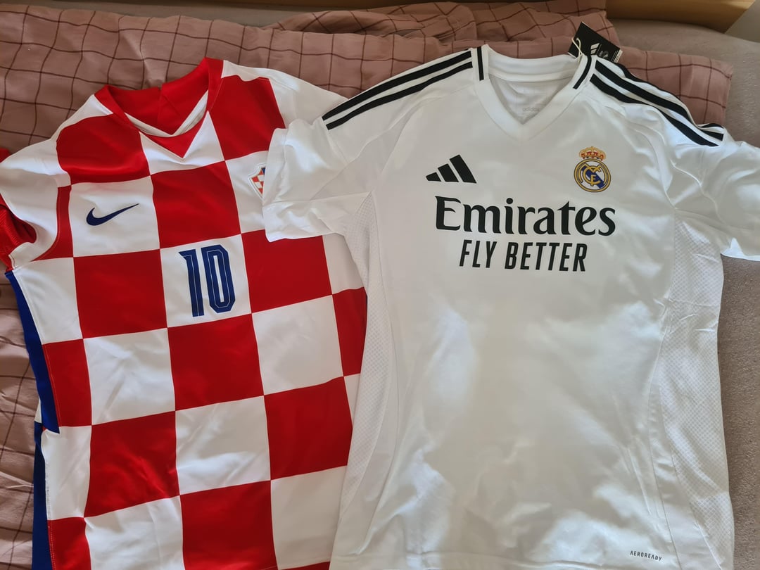 Two captain jerseys of some young lad...