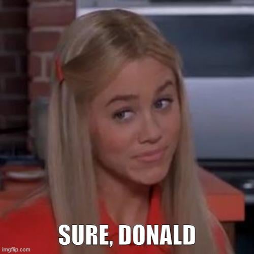 Trump said in La Crosse tonight that he would either get the government to pay for IVF treatments, or he would mandate insurance companies to cover the cost.