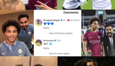 Leroy Sané commenting on Gündoğan taking his no. 19 shirt number 🇩🇪💙