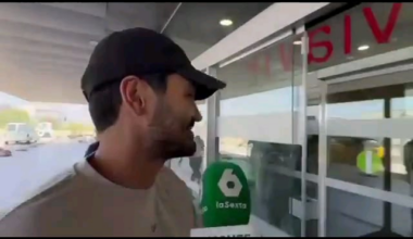 İlkay Gündoğan arriving at the airport in Barcelona to travel to Manchester