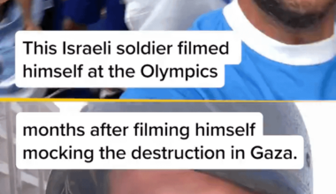 Un soldat israélien s'est filmé aux J.O quelques mois après s'être filmé dans son uniforme militaire en train de se moquer de la destruction de Gaza.