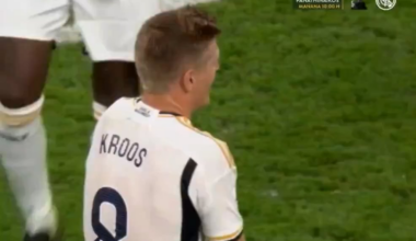 Moment of realization: Kroos gave the responsibility of real madrid to Luka Modric and then left.