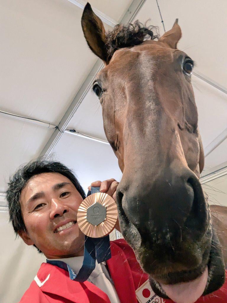 “Yoshiaki Oiwa with his horse MGH Grafton Street. Japan's first equestrian medal in 92 years”. Can we claim another medal?