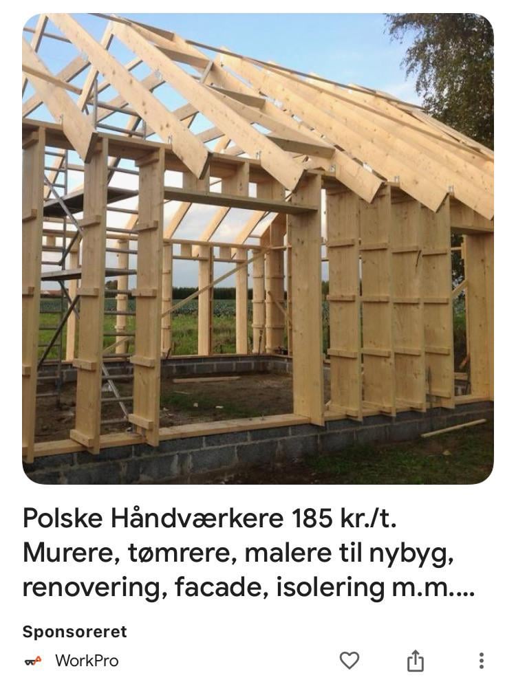 Reklamere med Polske håndværker