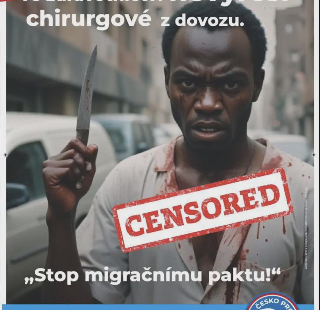 Ano, toto je nový volební plakát SPD...