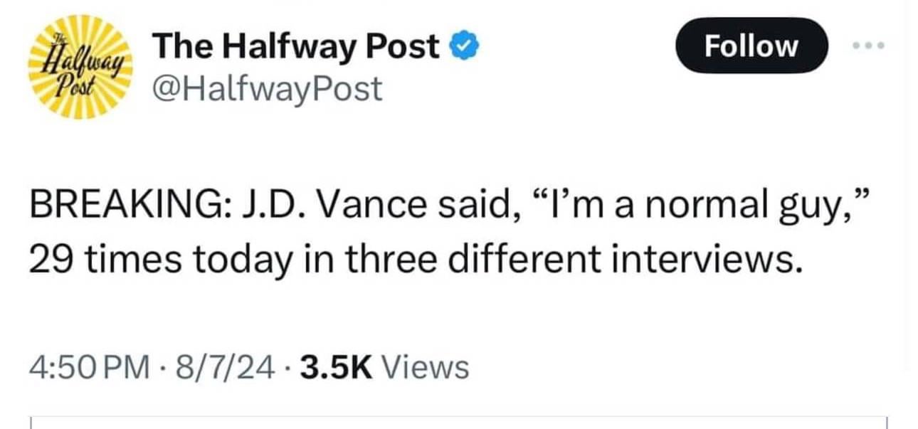 Has nothing to hide.  /s