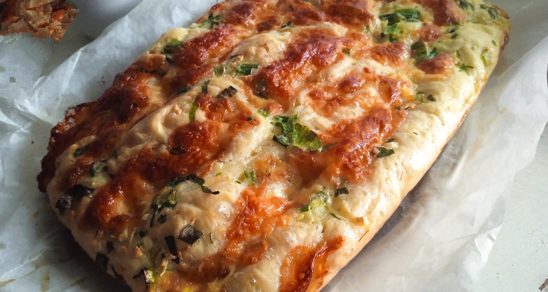 Garlic bread with cheese