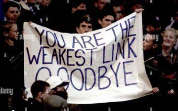 The last time we met in the league, they relegated us (!) One of my earliest memories as a City fan was seeing this sign. Need to see a good 5-0 win today boys.