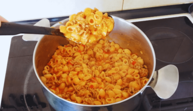 Minced Meat with Pasta Shells