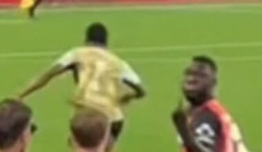 Internet-Video zeigt obszönen Leverkusen-Jubel: Boniface provoziert VfB-Bank beim Supercup mit Mittelfinger-Geste