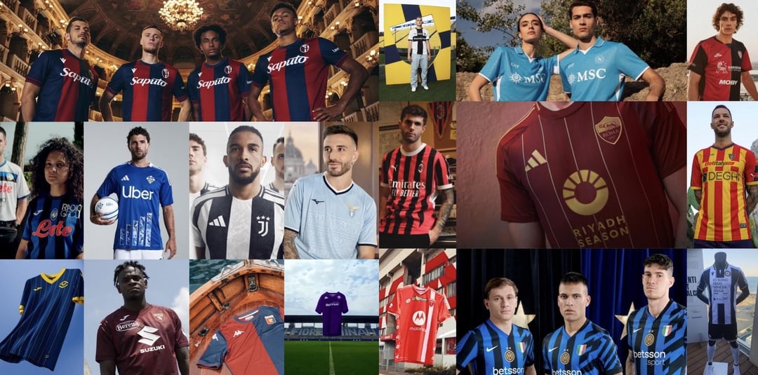 What do you think of the home kits of Serie A teams?