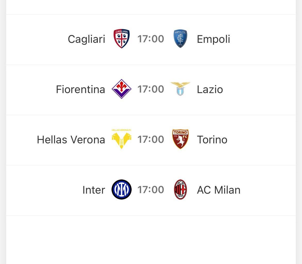 Kickoff Times - Are these likely to change or have I got it wrong?